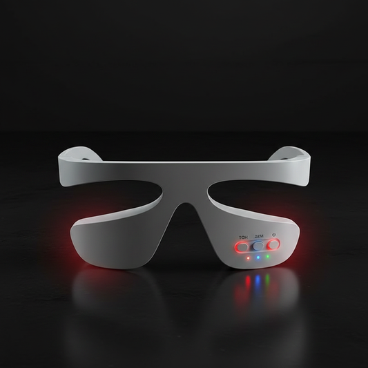 Eye Massager в тёмной комнате